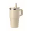 Sticla termos cu perete dublu, Everestus, 2610E19358, 500 ml, Cu pai, 13x17.5 cm, Otel inoxidabil, Bej