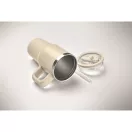 Sticla termos cu perete dublu, Everestus, 2610E19358, 500 ml, Cu pai, 13x17.5 cm, Otel inoxidabil, Bej