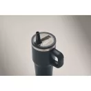 Sticla termos cu perete dublu, Everestus, 2610E19357, 500 ml, Cu pai, 13x17.5 cm, Otel inoxidabil, Albastru marin francez