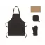 Set pentru bucatarie, Everestus, 2610E18081, Unisex, 20x4.5x34 cm, Bumbac, Negru