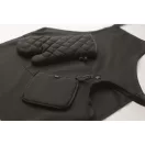 Set pentru bucatarie, Everestus, 2610E18081, Unisex, 20x4.5x34 cm, Bumbac, Negru
