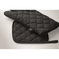   Set pentru bucatarie, Everestus, 2610E18081, Unisex, 20x4.5x34 cm, Bumbac, Negru