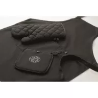   Set pentru bucatarie, Everestus, 2610E18081, Unisex, 20x4.5x34 cm, Bumbac, Negru