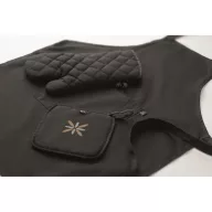   Set pentru bucatarie, Everestus, 2610E18081, Unisex, 20x4.5x34 cm, Bumbac, Negru