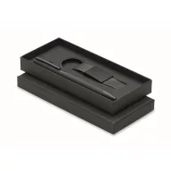   Set pix si breloc, Everestus, 2610E18946, 17.5x7.5x2.1 cm, Aluminiu, Negru