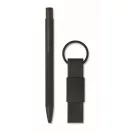 Set pix si breloc, Everestus, 2610E18946, 17.5x7.5x2.1 cm, Aluminiu, Negru