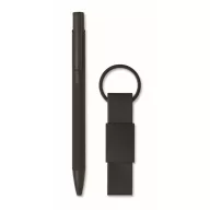   Set pix si breloc, Everestus, 2610E18946, 17.5x7.5x2.1 cm, Aluminiu, Negru