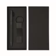   Set pix si breloc, Everestus, 2610E18946, 17.5x7.5x2.1 cm, Aluminiu, Negru