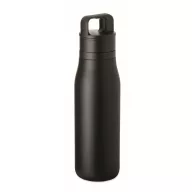   Sticla de apa, Everestus, 2610E18409, 500 ml, Cu maner, Ø7x25.4 cm, Otel inoxidabil, Negru