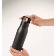   Sticla de apa, Everestus, 2610E18409, 500 ml, Cu maner, Ø7x25.4 cm, Otel inoxidabil, Negru