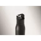 Sticla de apa, Everestus, 2610E18409, 500 ml, Cu maner, Ø7x25.4 cm, Otel inoxidabil, Negru