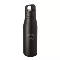  Sticla de apa, Everestus, 2610E18409, 500 ml, Cu maner, Ø7x25.4 cm, Otel inoxidabil, Negru