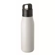   Sticla de apa, Everestus, 2610E18407, 500 ml, Cu maner, Ø7x25.4 cm, Otel inoxidabil, Alb