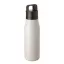 Sticla de apa, Everestus, 2610E18407, 500 ml, Cu maner, Ø7x25.4 cm, Otel inoxidabil, Alb