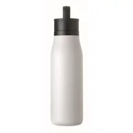   Sticla de apa, Everestus, 2610E18407, 500 ml, Cu maner, Ø7x25.4 cm, Otel inoxidabil, Alb