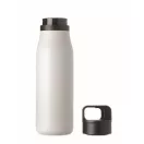 Sticla de apa, Everestus, 2610E18407, 500 ml, Cu maner, Ø7x25.4 cm, Otel inoxidabil, Alb