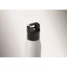 Sticla de apa, Everestus, 2610E18407, 500 ml, Cu maner, Ø7x25.4 cm, Otel inoxidabil, Alb