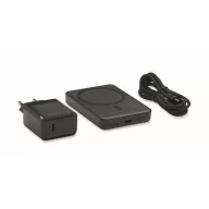  Powerbank Everestus, 2610E18015, 5000 mAh, 15 W, USB-C, 11.9x11x5.1 cm, Aluminiu, Negru