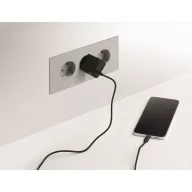   Powerbank Everestus, 2610E18015, 5000 mAh, 15 W, USB-C, 11.9x11x5.1 cm, Aluminiu, Negru