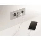Powerbank Everestus, 2610E18014, 5000 mAh, 15 W, USB-C, 11.9x11x5.1 cm, Aluminiu, Alb