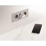   Powerbank Everestus, 2610E18014, 5000 mAh, 15 W, USB-C, 11.9x11x5.1 cm, Aluminiu, Alb