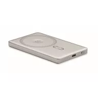   Powerbank Everestus, 2610E18005, 5000 mAh, 15 W, USB-C, 10.4x6.7x0.85 cm, Aluminiu, Argintiu mat