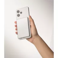   Powerbank Everestus, 2610E18005, 5000 mAh, 15 W, USB-C, 10.4x6.7x0.85 cm, Aluminiu, Argintiu mat