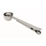   Lingura de cafea cu clema pentru punga, Everestus, 2610E18893, 17.3x3.6x2.2 cm, Otel inoxidabil, Argintiu