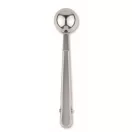Lingura de cafea cu clema pentru punga, Everestus, 2610E18893, 17.3x3.6x2.2 cm, Otel inoxidabil, Argintiu