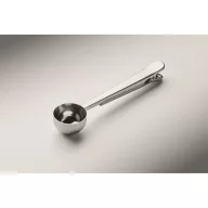   Lingura de cafea cu clema pentru punga, Everestus, 2610E18893, 17.3x3.6x2.2 cm, Otel inoxidabil, Argintiu