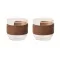 Set 2 cesti de cafea, Everestus, 2610E19418, 120 ml, 6.5x6 cm, Sticla, Natur