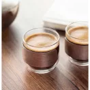 Set 2 cesti de cafea, Everestus, 2610E19418, 120 ml, 6.5x6 cm, Sticla, Natur