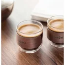 Set 2 cesti de cafea, Everestus, 2610E19418, 120 ml, 6.5x6 cm, Sticla, Natur
