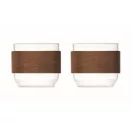 Set 2 cesti de cafea, Everestus, 2610E19418, 120 ml, 6.5x6 cm, Sticla, Natur