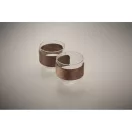 Set 2 cesti de cafea, Everestus, 2610E19418, 120 ml, 6.5x6 cm, Sticla, Natur