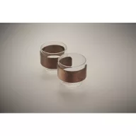   Set 2 cesti de cafea, Everestus, 2610E19418, 120 ml, 6.5x6 cm, Sticla, Natur