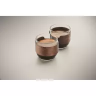   Set 2 cesti de cafea, Everestus, 2610E19418, 120 ml, 6.5x6 cm, Sticla, Natur