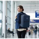 Rucsac laptop, Everestus, 2610E17522, 15 inch, 30x20x40 cm, rPET, Albastru marin francez