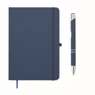   Agenda cu pix, Everestus, 2610E18723, A5, Dictando, 21x14.5x1.2 cm, Poliuretan, Albastru