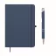 Agenda cu pix, Everestus, 2610E18723, A5, Dictando, 21x14.5x1.2 cm, Poliuretan, Albastru
