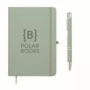 Agenda cu pix, Everestus, 2610E18727, A5, Dictando, 21x14.5x1.2 cm, Poliuretan, Verde menta