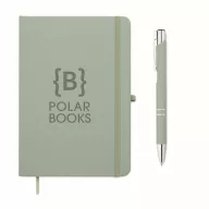   Agenda cu pix, Everestus, 2610E18727, A5, Dictando, 21x14.5x1.2 cm, Poliuretan, Verde menta