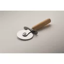 Set tocator si cutit de pizza, Everestus, 2610E19142, Cu maner, 40x30x1.5 cm, Bambus, Natur