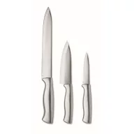   Set 3 cutite de bucatarie, Everestus, 2610E19063, 36x13x4 cm, Otel inoxidabil, Argintiu