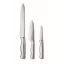 Set 3 cutite de bucatarie, Everestus, 2610E19063, 36x13x4 cm, Otel inoxidabil, Argintiu