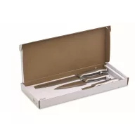   Set 3 cutite de bucatarie, Everestus, 2610E19063, 36x13x4 cm, Otel inoxidabil, Argintiu