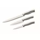 Set 3 cutite de bucatarie, Everestus, 2610E19063, 36x13x4 cm, Otel inoxidabil, Argintiu