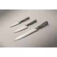  Set 3 cutite de bucatarie, Everestus, 2610E19063, 36x13x4 cm, Otel inoxidabil, Argintiu