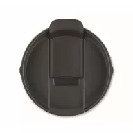   Cana de voiaj, Everestus, 2610E18465, 450 ml, 12x14 cm, Otel inoxidabil, Negru