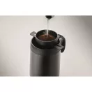 Cana de voiaj, Everestus, 2610E18465, 450 ml, 12x14 cm, Otel inoxidabil, Negru